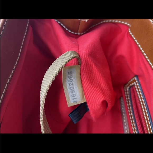 Dooney & Bourke Miller Satchel Leather Bag Coral Pink Brown Pebbled Leather NEW - Picture 11 of 11